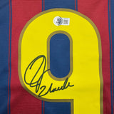 Autographed/Signed Zlatan Ibrahimovic FC Barcelona Soccer Jersey Beckett BAS COA