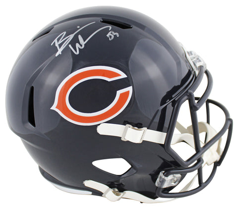 Bears Brian Urlacher Authentic Signed Full Size Speed Rep Helmet BAS Witnessed