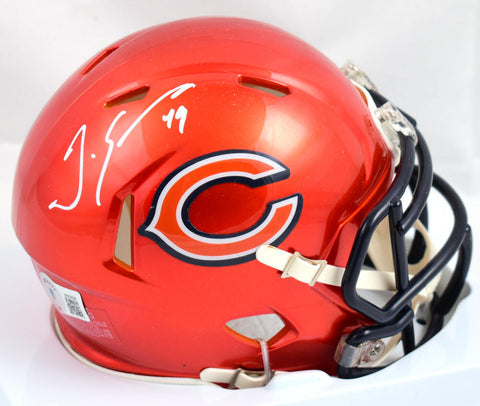 Tremaine Edmunds Signed Chicago Bears Flash Speed Mini Helmet-Beckett W Hologram