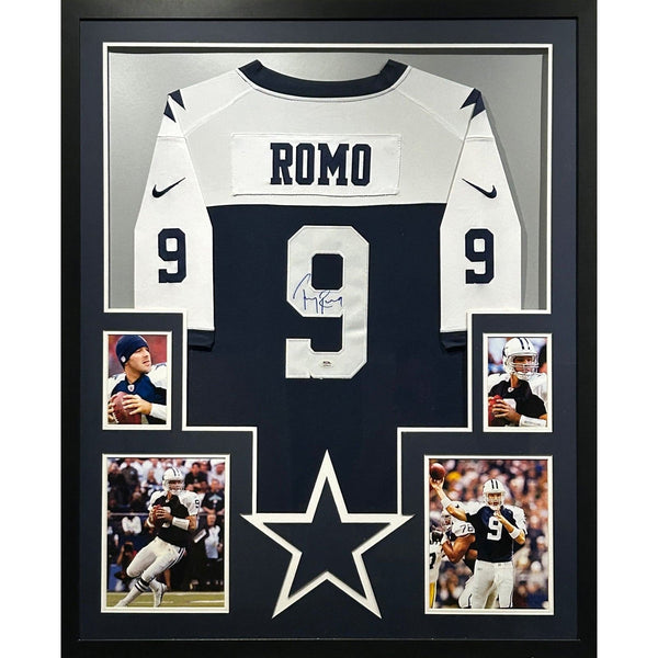 Tony Romo Autographed Signed Framed Dallas Cowboys TR Jersey PSA/DNA