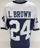 Larry Brown Signed Dallas Cowboys Throwback Jersey (JSA COA) Super Bowl XXX MVP