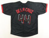 Elly De La Cruz Signed Cincinnati Reds Black City Connect Style Jersey /Beckett