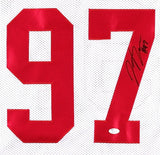 Joey Bosa Signed Ohio State Buckeyes White Jersey (JSA COA) 2017 Pro Bowl D.E.