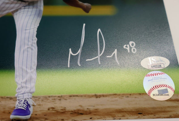 German Marquez Signed Rockies 8x10 (White) Photo (JSA)