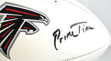 Deion Sanders Signed Atlanta Falcons Logo Football Prime Time - Beckett W Holo