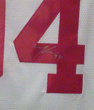 Mathias Kiwanuka Autographed Pro Style White XL Jersey DEN 11975