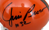 Jim Brown HOF Browns Signed/Auto Authentic Mini Football Helmet JSA 212667