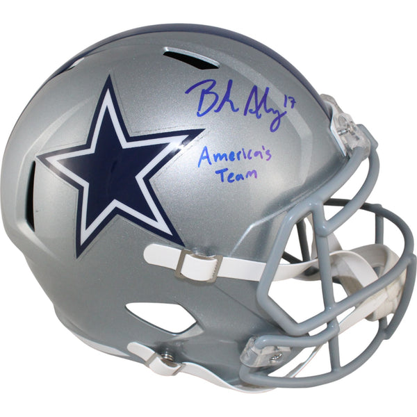 Brandon Aubrey Signed Dallas Cowboys F/S Helmet America's Team Beckett 50932