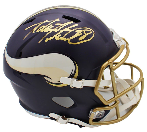 Adrian Peterson Signed Minnesota Vikings Speed Full Size Rivalries NFL Helmet