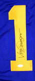 Vince Ferragamo Autographed Blue Pro Style Jersey - JSA W Auth *1