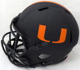 RAY LEWIS AUTOGRAPHED ECLIPSE BLACK MIAMI FULL SIZE SPEED HELMET BECKETT 185803