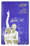 Lakers Magic Johnson Signed 1980-1981 Media Guide BAS Witnessed #3W387381