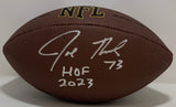 Browns JOE THOMAS Signed Wilson Replica Brown Football AUTO w/ "HOF 2023" - JSA