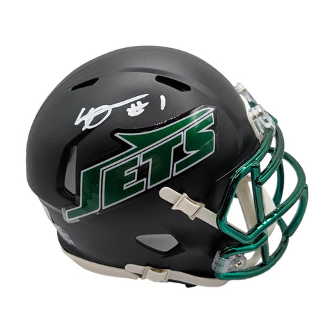 Ahmad "Sauce" Gardner Autographed New York Jets Alternate Mini Helmet - Beckett