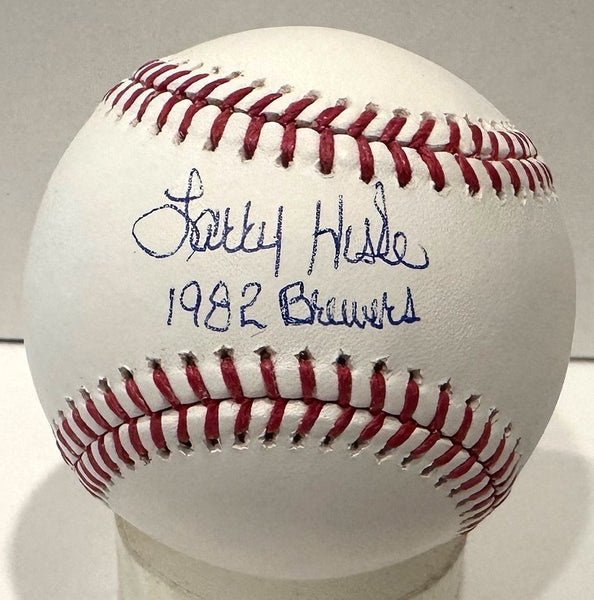 Brewers LARRY HISLE Signed Official MLB Baseball AUTO w/ 1982 Brewers - JSA