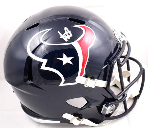 Will Anderson Autographed Houston Texans F/S Speed Helmet - Fanatics *Silver