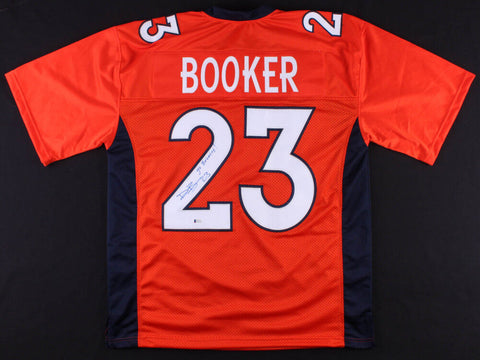 Devontae Booker Signed Broncos Jersey Inscribed "Go Broncos" (Beckett COA)