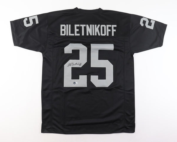 Fred Biletnikoff Signed Oakland Raiders Jersey (Beckett) Oak. #1 W.R. 1965-1978