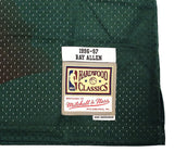 BUCKS RAY ALLEN AUTOGRAPHED AUTHENTIC M&N 1996-97 ROOKIE JERSEY L BECKETT 221291