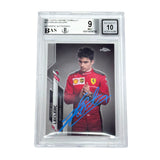 Charles Leclerc Signed 2020 Topps Chrome Formula 1 #4 - BGS 9 AUTO 10