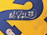 WARRIORS RUN TMC AUTOGRAPHED YELLOW JERSEY 3 SIGS MULLIN HARDAWAY BECKETT 216823