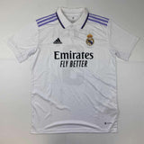 Autographed/Signed Karim Benzema Real Madrid 2022 White Jersey Beckett BAS COA