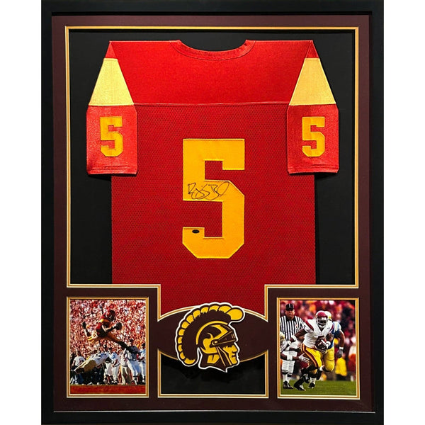 Reggie Bush Autographed Signed Framed USC Southern Cal Jersey JSA
