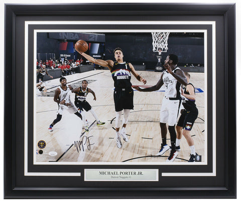Michael Porter Jr. Signed Framed 16x20 Denver Nuggets Photo JSA ITP