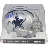 Brandon Aubrey Autographed Dallas Cowboys Mini Helmet Beckett Witness 50969