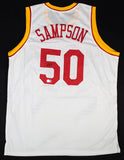 Ralph Sampson Signed Houston Rockets Jersey (Beckett) HOF 2012 / 4xAll Star
