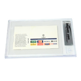 Cristiano Ronaldo Signed First Champions League Goal Match Ticket - BGS AUTH