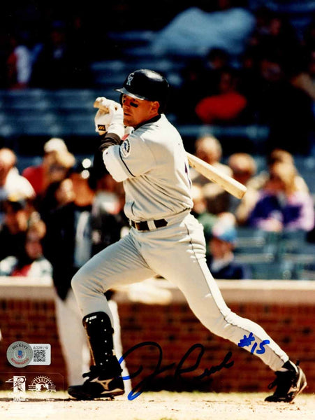 Jeff Reed Autographed/Signed Colorado Rockies 8x10 Photo Beckett 50400