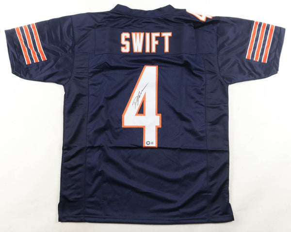 D'Andre Swift Signed Chivago Jersey (Schwartz) Part of Bears #1 Rated R.B. Duo