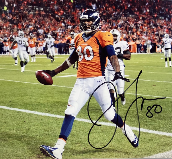 Julius Thomas Denver Broncos Autographed 8x10 Photo JSA COA