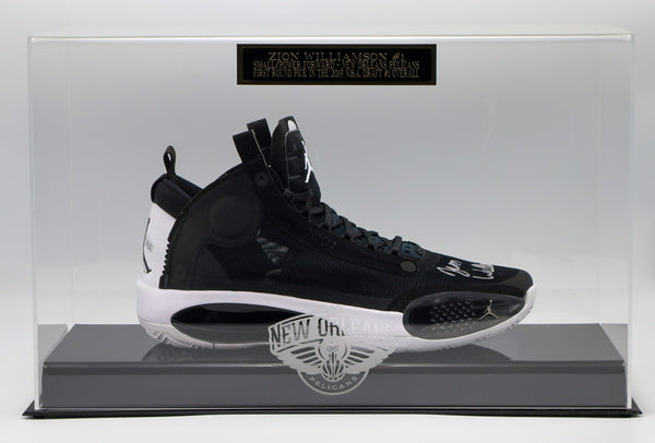 Zion Williamson Autographed New Orleans Pelicans Shoe -- Fanatics COA
