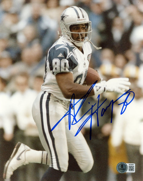 Alvin Harper Autographed/Signed Dallas Cowboys 8x10 Photo Beckett 56819