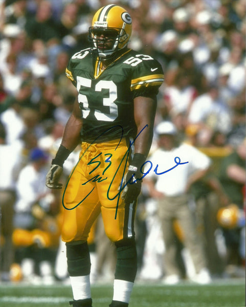 Packers GEORGE KOONCE Signed 8x10 Photo #3 AUTO ~ Super Bowl XXXI Champ