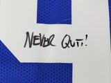 Robert O'Neill Signed New York Giants 911 Never Forget Jersey "Never Quit" (PSA)