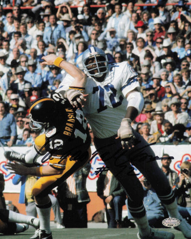 Ed "Too Tall" Jones Autographed Signed 8x10 Photo Dallas Cowboys MCS Holo #87480