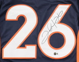 Clinton Portis Signed Denver Broncos Pro Cut Jersey (Beckett) 2xPro Bowl R.B.