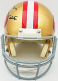 JOE MONTANA AUTOGRAPHED 49ERS FULL SIZE AUTHENTIC HELMET G.O.A.T. BECKETT 232731