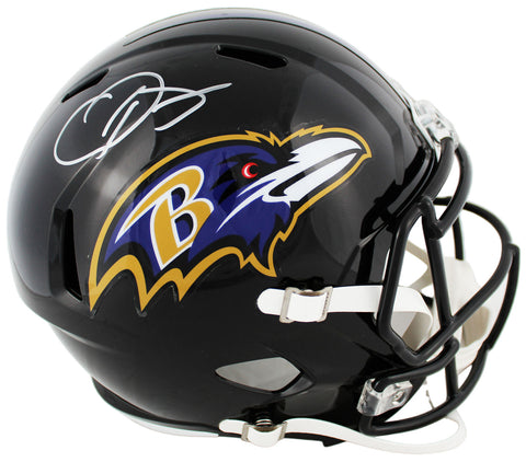 Ravens Odell Beckham Authentic Signed Full Size Speed Rep Helmet BAS Witnessed