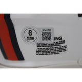 Troy Franklin Autographed Denver Broncos 23 Snowcap Mini Helmet Beckett 48001