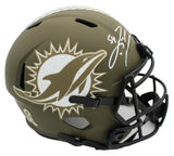 Zach Thomas Signed Miami Dolphins Speed Full Size Salute to Service NFL Helmet