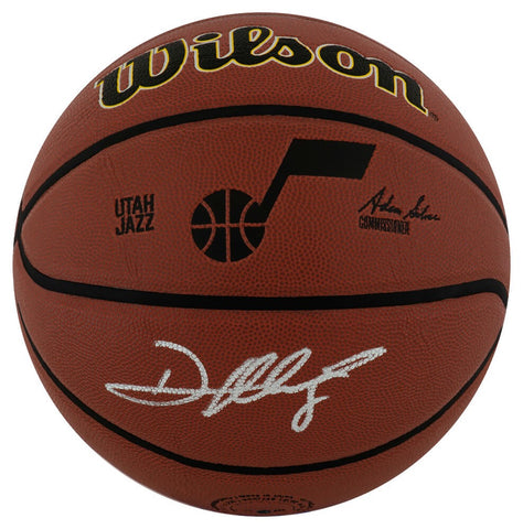 Deron Williams Signed Utah Jazz Logo Wilson NBA Basketball - (SCHWARTZ COA)