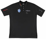 John Daly Authentic Signed Match Worn Black Pin High BCG Polo Shirt BAS #BK84772