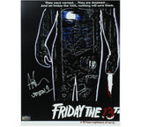 Ari Lehman Signed Friday the 13th Unframed 11x14 Silhouette Photo- Insc