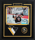 Penguins Mario Lemieux Signed & Framed Official Hockey Puck BAS #AG010148