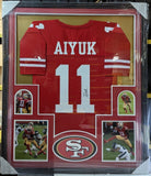 FRAMED SAN FRANCISCO 49ERS BRANDON AIYUK AUTOGRAPHED SIGNED JERSEY BECKETT COA