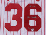 Robin Roberts Signed PHillies Jersey Inscribed "HOF 76" & "286 W" (PSA)